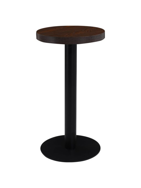 Bistro staliukas, tamsiai rudos spalvos, 40cm, MDF