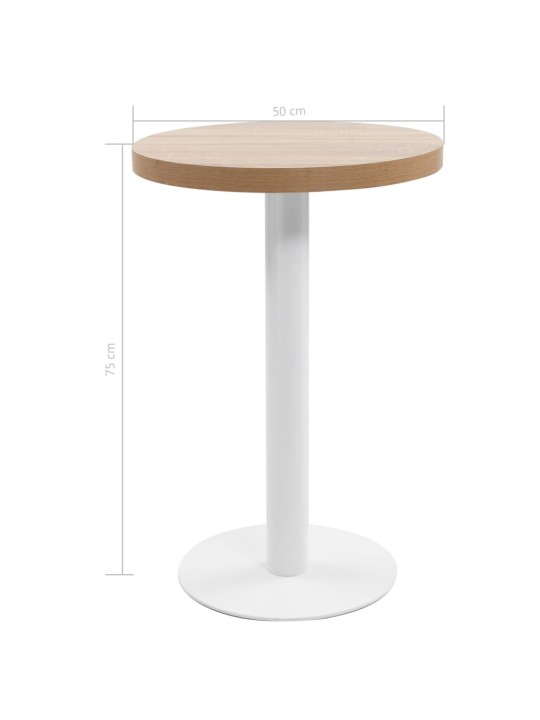 Bistro staliukas, šviesiai rudos spalvos, 50cm, MDF