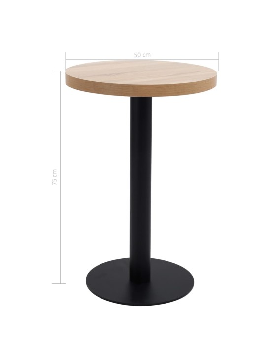 Bistro staliukas, šviesiai rudos spalvos, 50cm, MDF