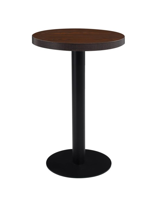 Bistro staliukas, tamsiai rudos spalvos, 50cm, MDF
