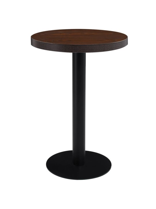 Bistro staliukas, tamsiai rudos spalvos, 60cm, MDF
