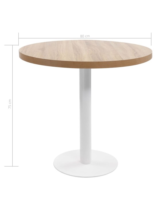Bistro staliukas, šviesiai rudos spalvos, 80cm, MDF