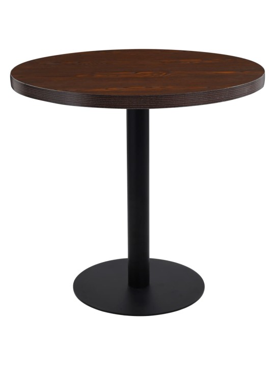 Bistro staliukas, tamsiai rudos spalvos, 80cm, MDF
