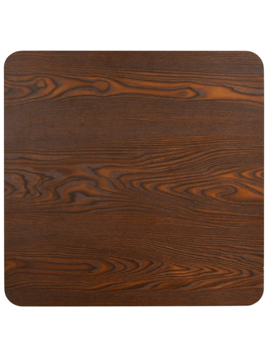 Bistro staliukas, tamsiai rudos spalvos, 80x80cm, MDF