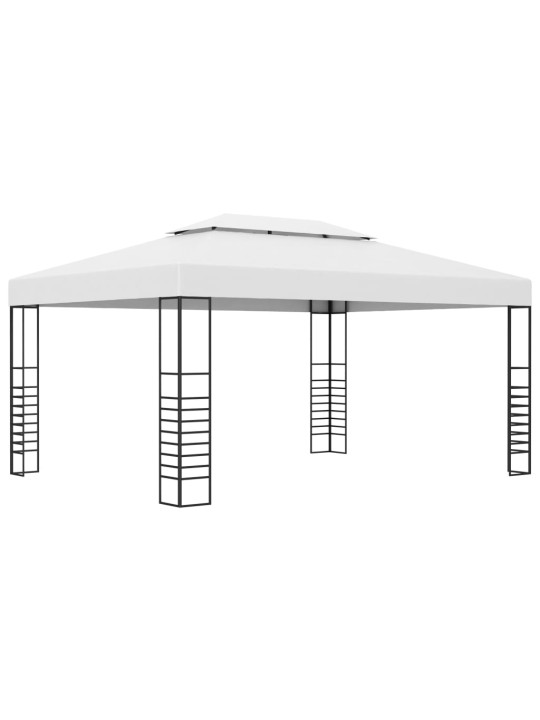 Sodo pavėsinė, balta, 4x3x2,7m, plienas