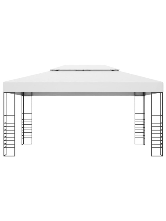 Sodo pavėsinė, balta, 4x3x2,7m, plienas