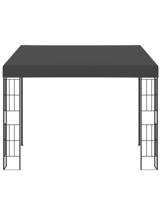 Prie sienos montuojama pavėsinė, antracito, 3x3m, audinys