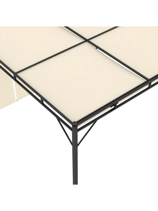 Sodo pavėsinė su šonine užuolaida, kreminės spalvos, 3x3x2,25m