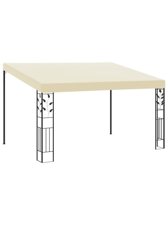 Prie sienos montuojama pavėsinė, kreminės spalvos, 4x3x2,5m