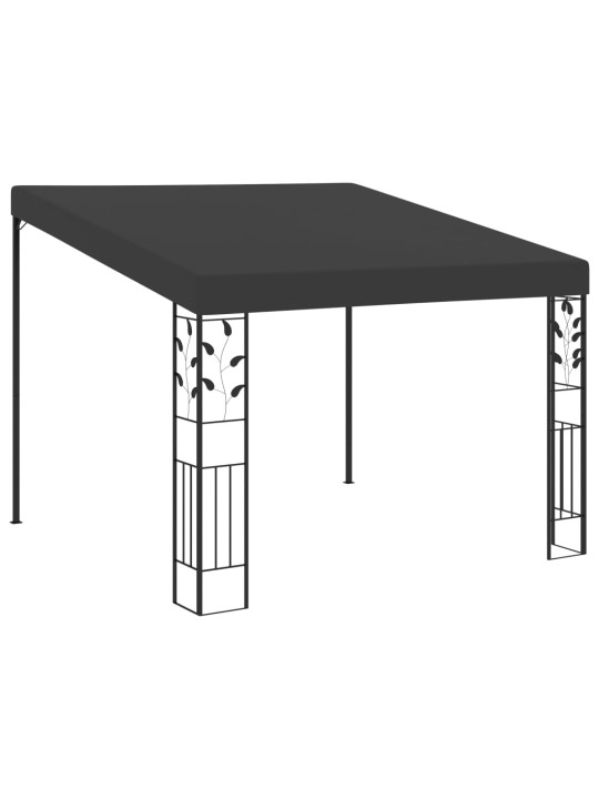 Prie sienos montuojama pavėsinė, antracito, 3x3x2,5m