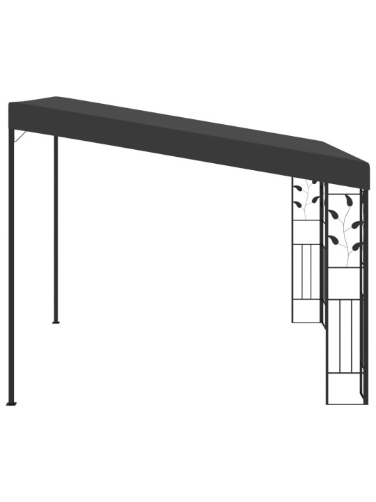 Prie sienos montuojama pavėsinė, antracito, 3x3x2,5m