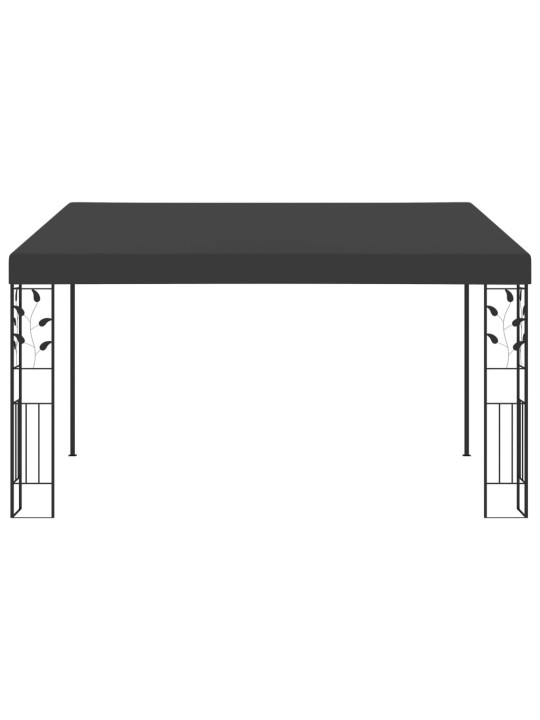 Prie sienos montuojama pavėsinė, antracito, 4x3x2,5m