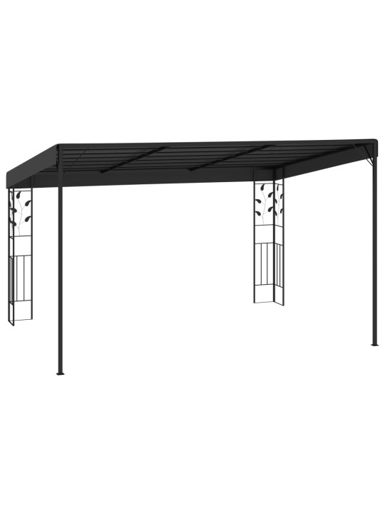 Prie sienos montuojama pavėsinė, antracito, 4x3x2,5m