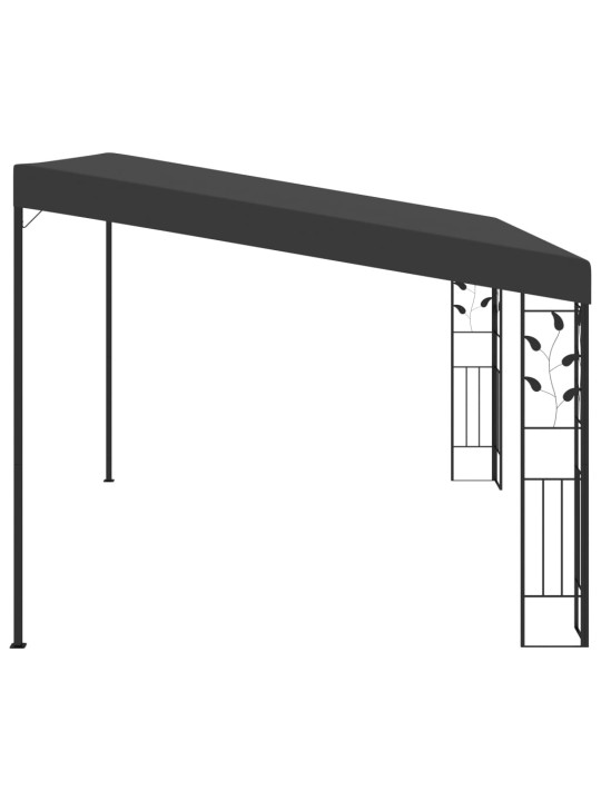 Prie sienos montuojama pavėsinė, antracito, 4x3x2,5m