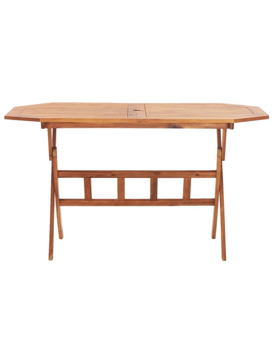 Sulankstomas sodo stalas, 135x85x75cm, akacijos masyvas