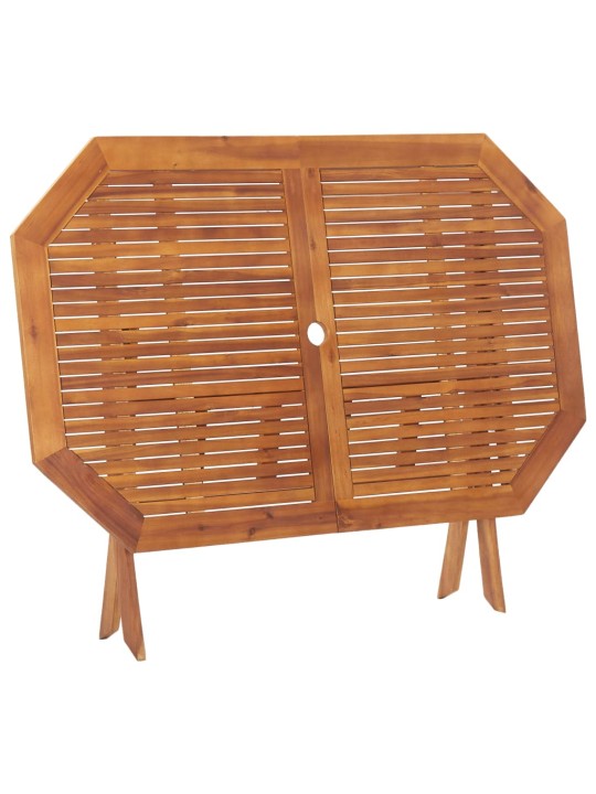 Sulankstomas sodo stalas, 135x85x75cm, akacijos masyvas