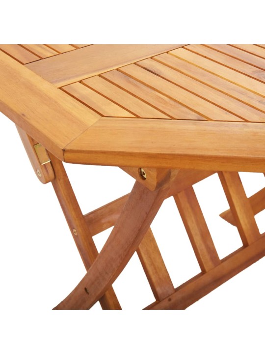 Sulankstomas sodo stalas, 135x85x75cm, akacijos masyvas