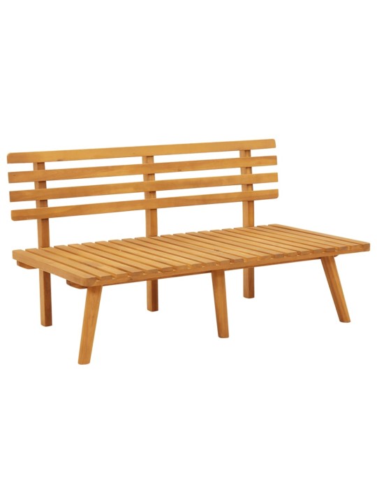 Sodo suoliukas su pagalvėlėmis, 115cm, akacijos masyvas
