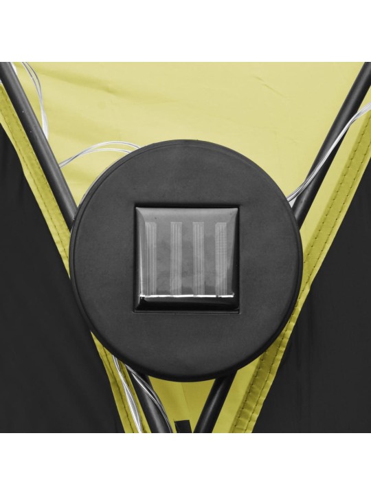 Proginė palapinė su LED ir 4 sienomis, žalia, 3,6x3,6x2,3m