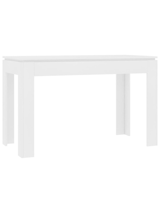 Valgomojo stalas, baltos spalvos, 120x60x76cm, MDP