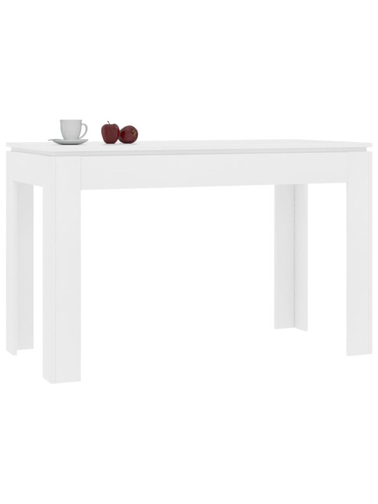 Valgomojo stalas, baltos spalvos, 120x60x76cm, MDP