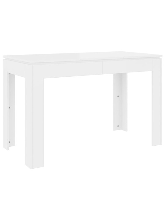 Valgomojo stalas, baltos spalvos, 120x60x76cm, MDP