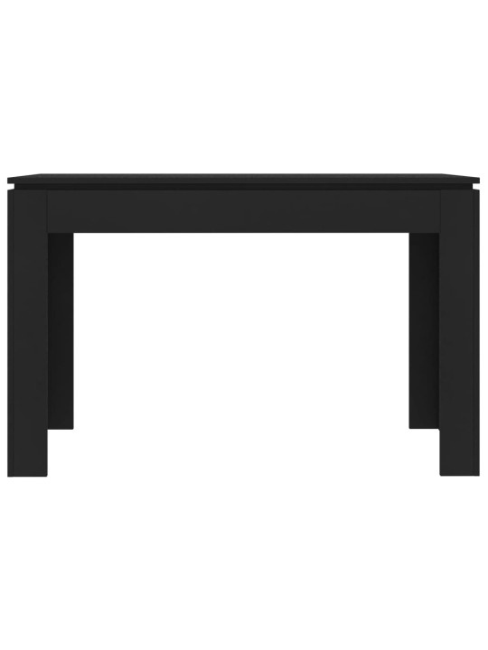 Valgomojo stalas, juodos spalvos, 120x60x76cm, MDP