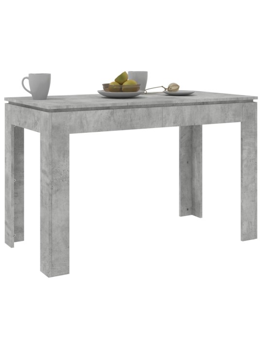 Valgomojo stalas, betono pilkos spalvos, 120x60x76cm, MDP