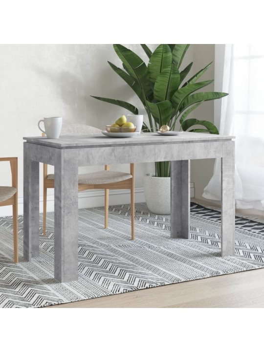 Valgomojo stalas, betono pilkos spalvos, 120x60x76cm, MDP