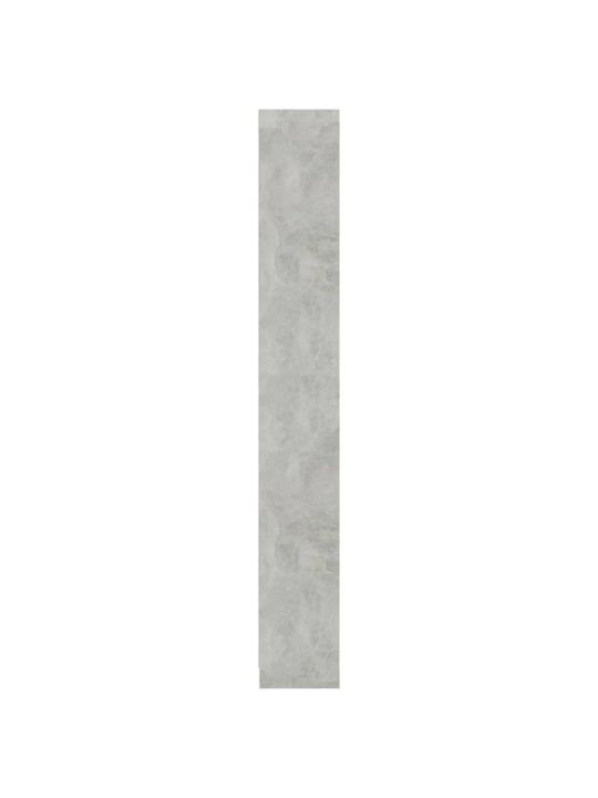 Spintelė knygoms, 5 lentynos, betono pilka, 40x24x175cm, MDP