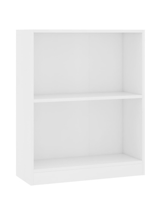 Lentyna knygoms, baltos spalvos, 60x24x74,5cm, mediena
