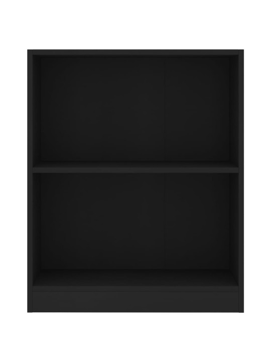 Lentyna knygoms, juodos spalvos, 60x24x74,5cm, mediena