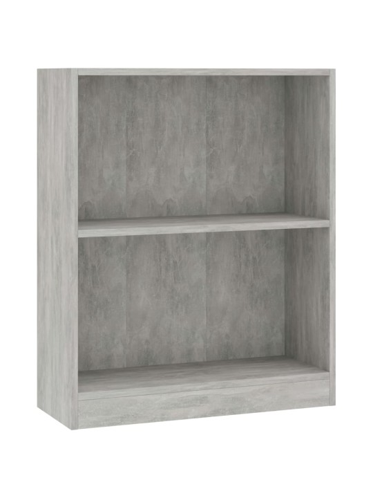 Lentyna knygoms, betono pilkos spalvos, 60x24x74,5cm, mediena