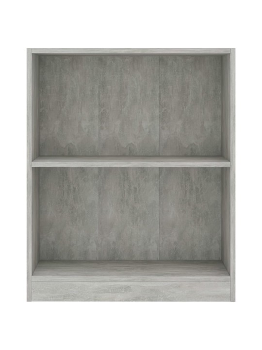Lentyna knygoms, betono pilkos spalvos, 60x24x74,5cm, mediena