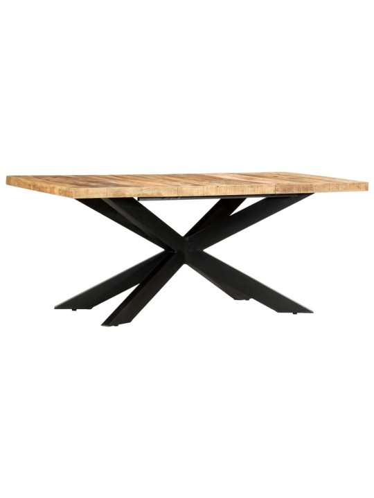 Valgomojo stalas, 180x90x76cm, neapdorotas mango masyvas