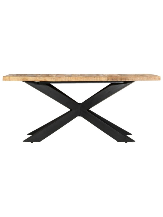 Valgomojo stalas, 180x90x76cm, neapdorotas mango masyvas