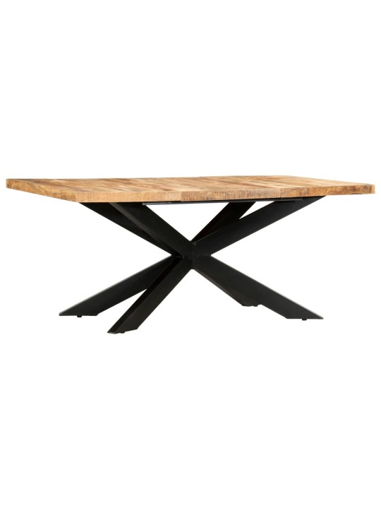 Valgomojo stalas, 180x90x76cm, neapdorotas mango masyvas