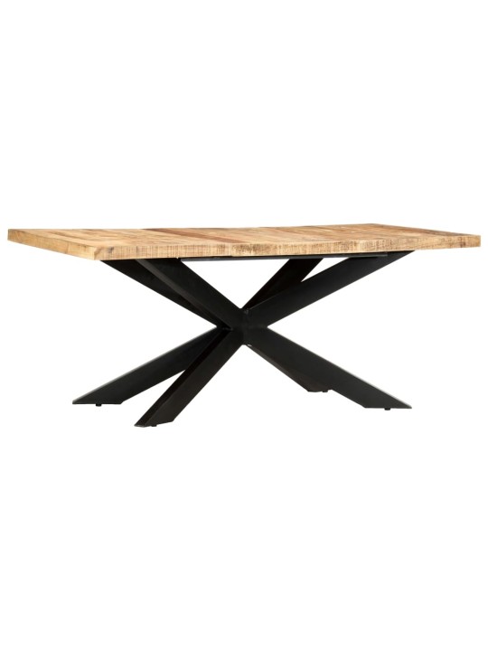 Valgomojo stalas, 180x90x76cm, neapdorotas mango masyvas