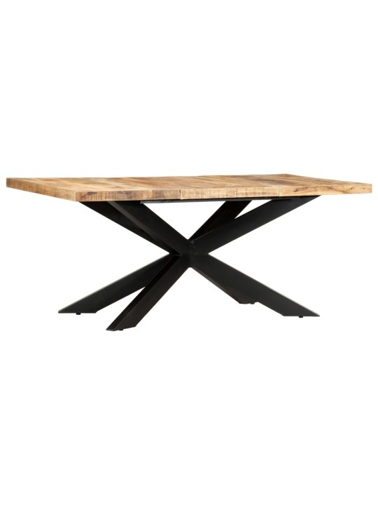 Valgomojo stalas, 180x90x76cm, neapdorotas mango masyvas