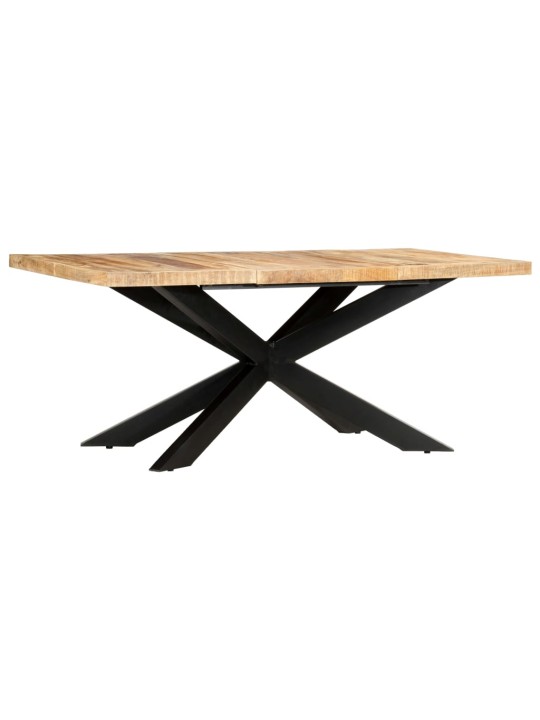 Valgomojo stalas, 180x90x76cm, neapdorotas mango masyvas