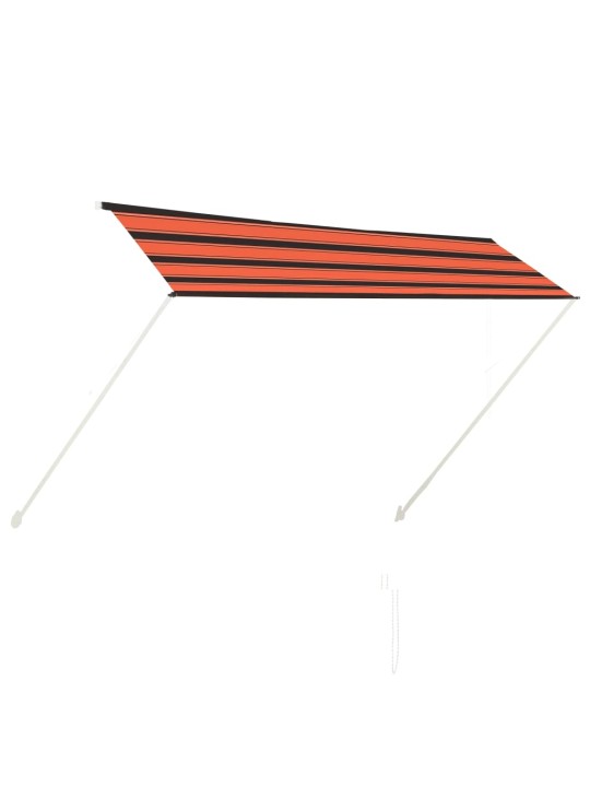 Ištraukiama markizė, oranžinės ir rudos spalvos, 300x150cm