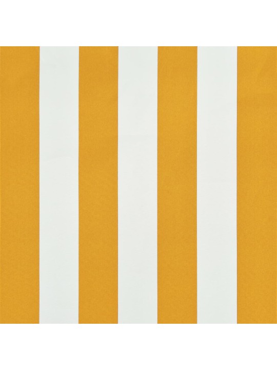 Ištraukiama markizė su LED, geltona ir balta, 250x150cm