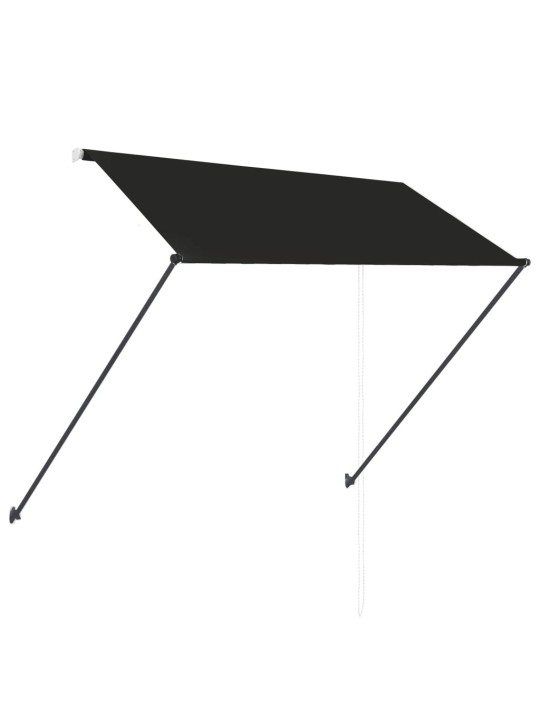 Ištraukiama markizė su LED, antracito spalvos, 250x150cm