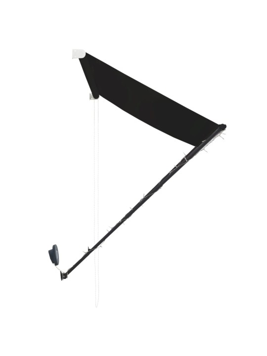 Ištraukiama markizė su LED, antracito spalvos, 250x150cm