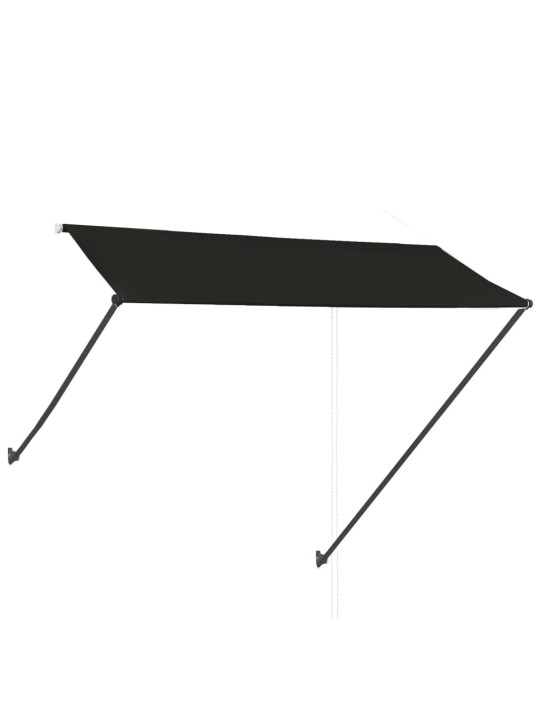 Ištraukiama markizė su LED, antracito spalvos, 300x150cm
