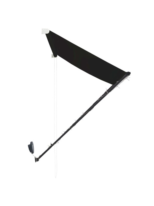 Ištraukiama markizė su LED, antracito spalvos, 300x150cm
