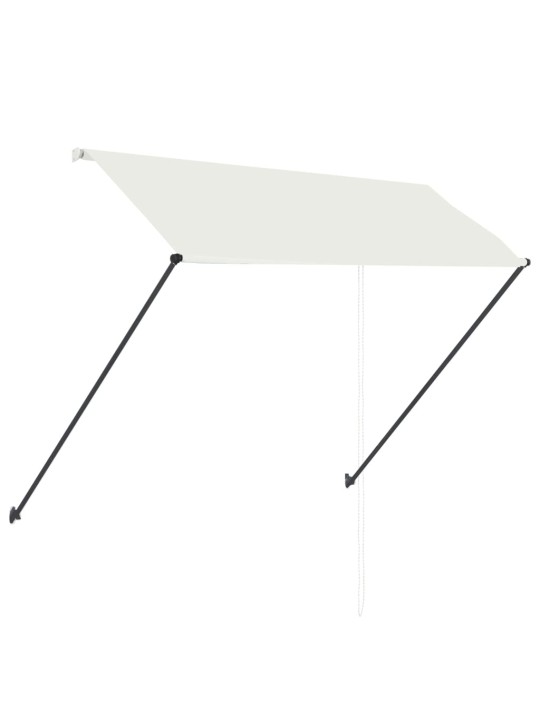 Ištraukiama markizė su LED, kreminės spalvos, 250x150cm