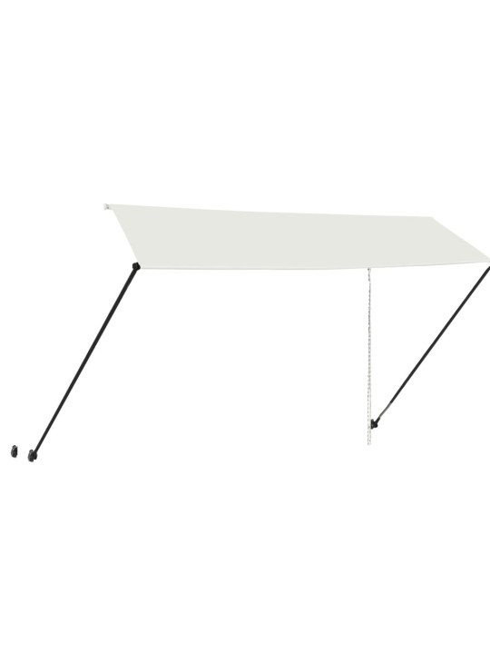 Ištraukiama markizė su LED, kreminės spalvos, 350x150cm