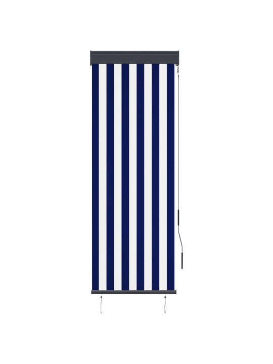 Lauko roletas, baltos ir mėlynos spalvų, 60x250cm