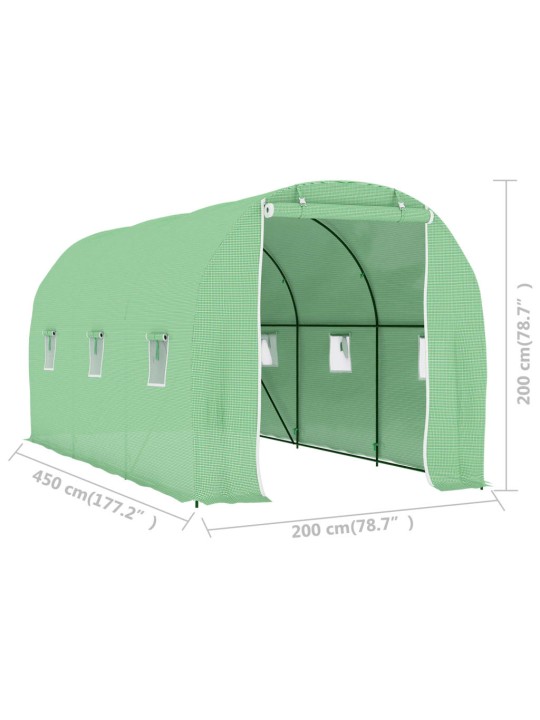 Šiltnamis, 4,5x2x2m, 9m²